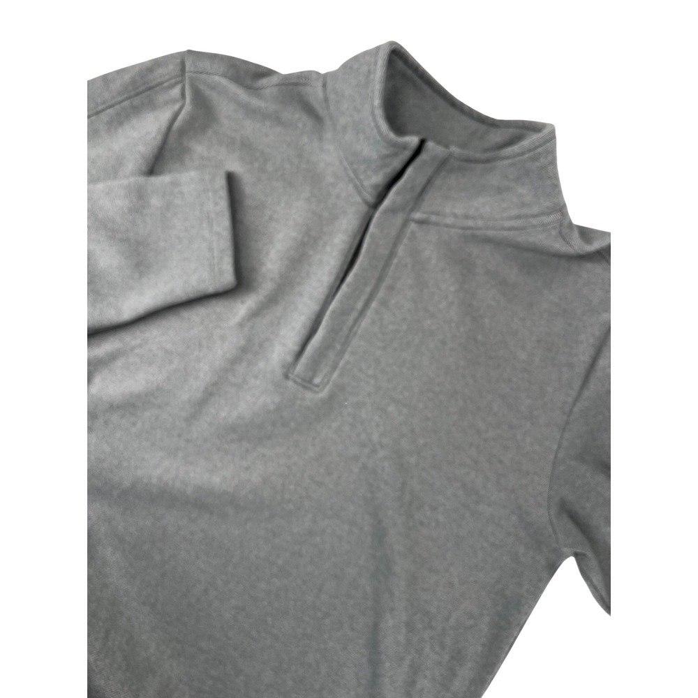 Outpost Makers Mens Gray Quarter Zip Pullover Heathered Mock‎ Neck Sweater Small